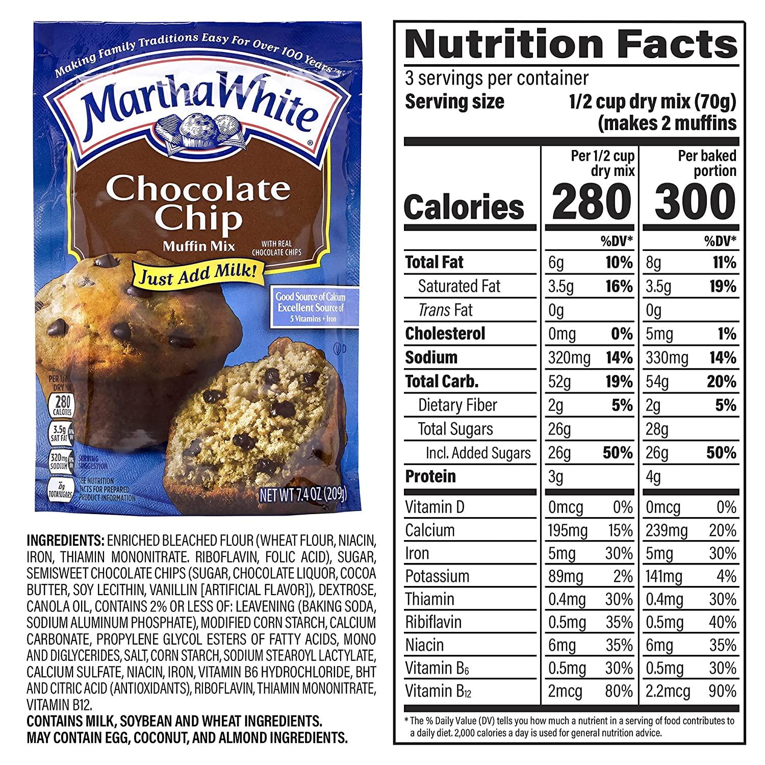 Martha White Muffin Mix Sampler Variety Pack, Pack of 12, Chocolate