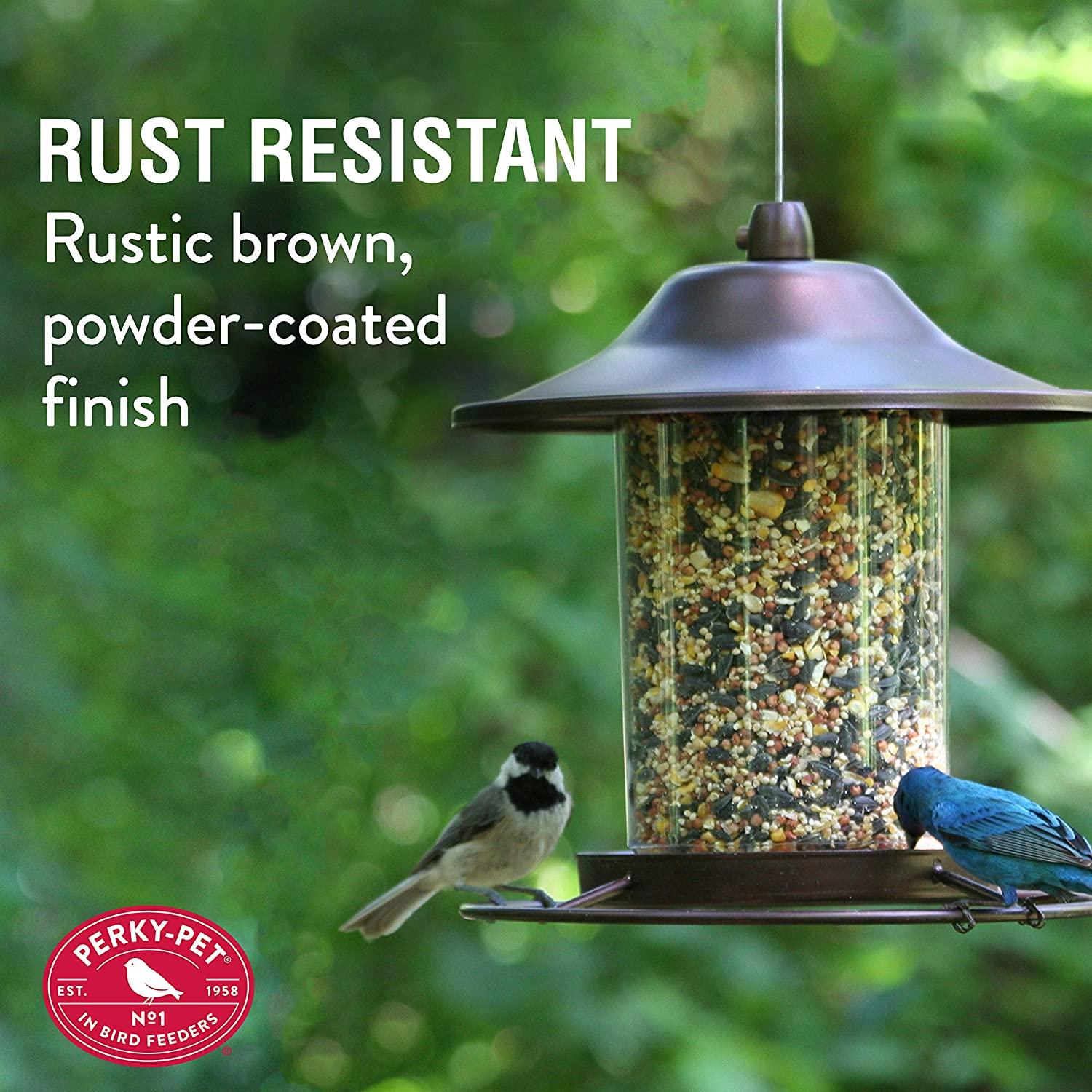 PerkyPet 3121SR Outdoor Panorama Wild Bird Feeder 2 Lb Seed