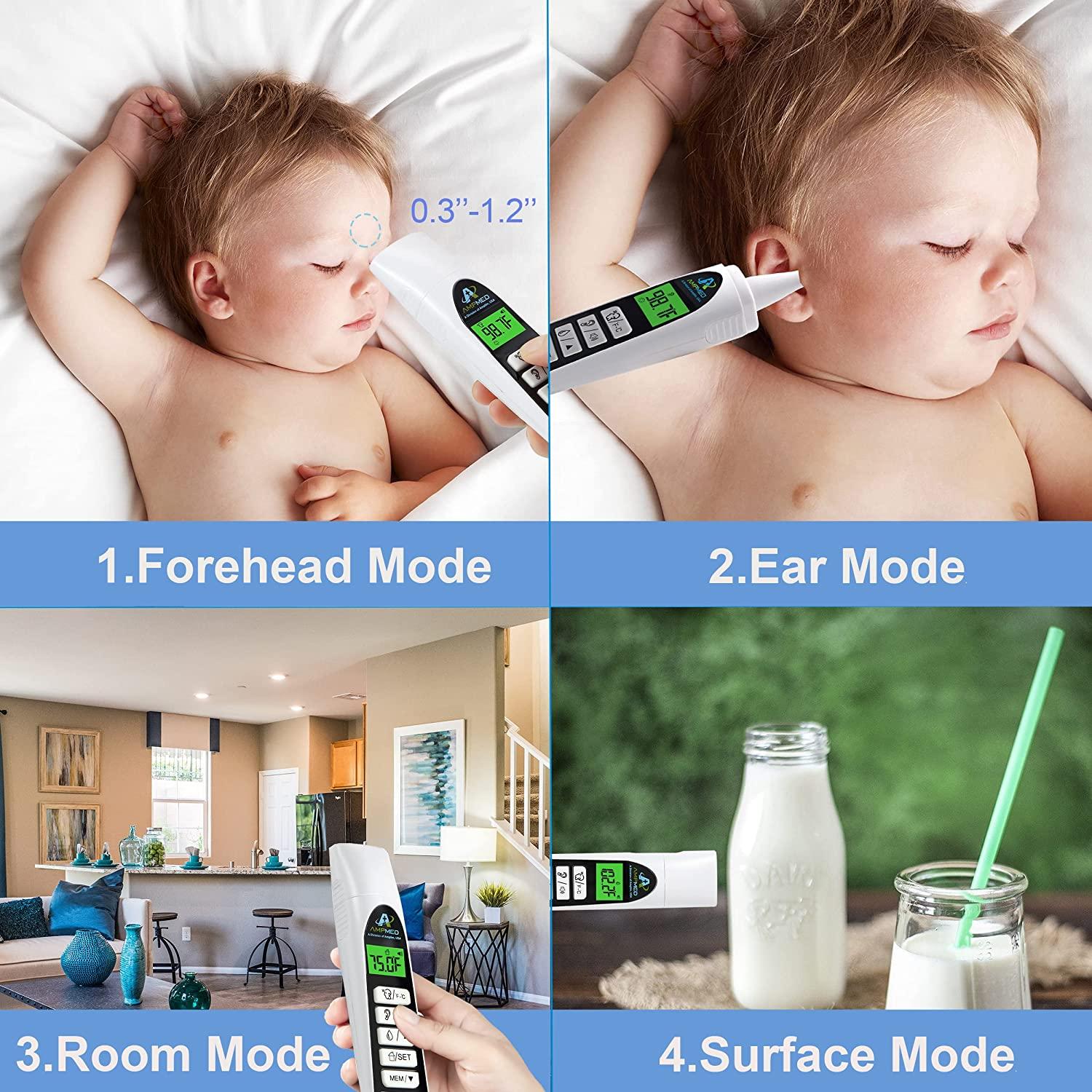 Amplim No Touch Professional Forehead and Ear Thermometer NonContact