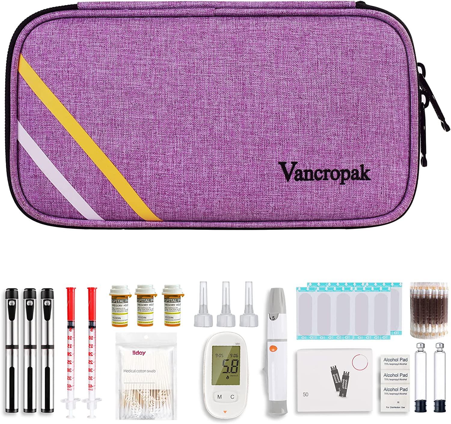 Diabetic Travel Case,Double Layer Insulin Cooler Travel Case for Women