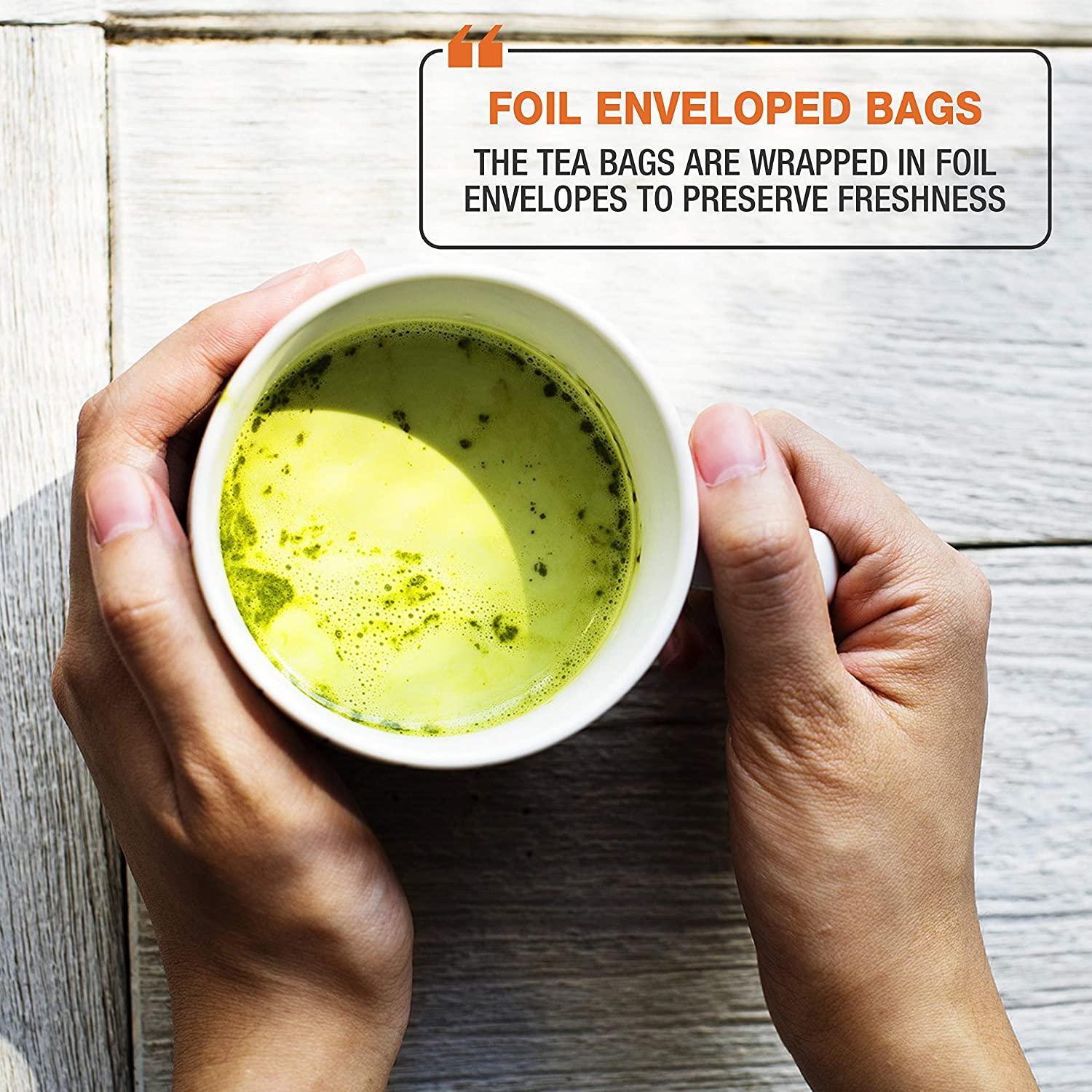 Tipson Organic Matcha Green Tea Organic Cinnamon And Organic Ginger