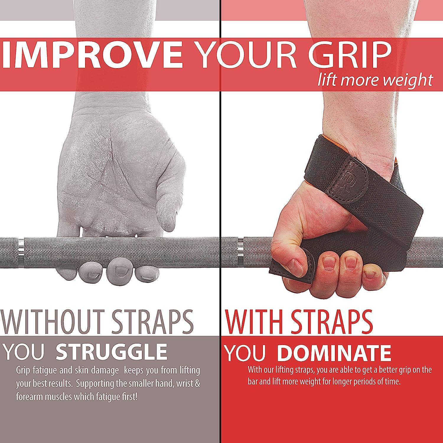 WARM BODY COLD MIND V2 Lifting Wrist Straps for Olympic Weightlifting, Powerlifting, Bodybuilding, Functional Strength Training - Heavy-Duty Cotton main image 1