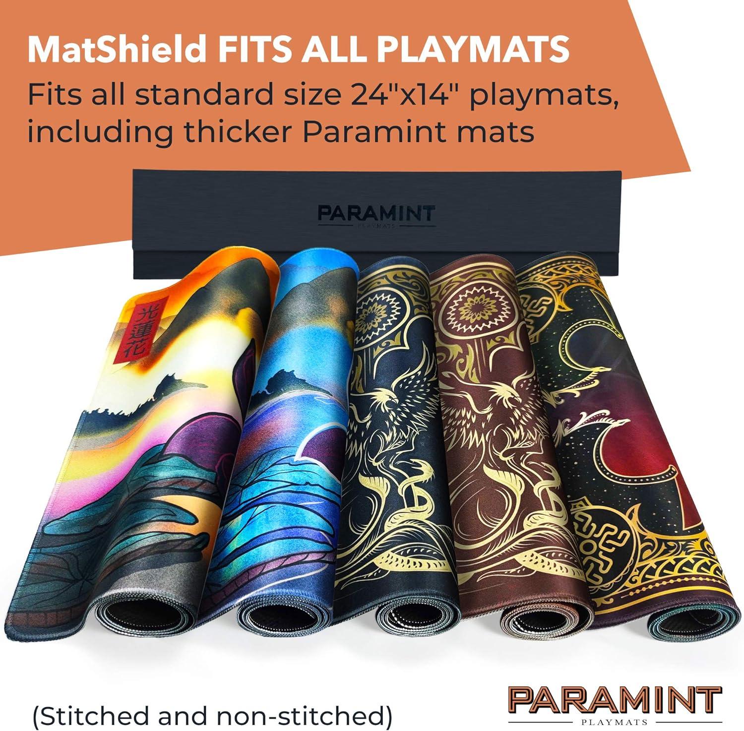 Paramint MatShield Durable Playmat Case - Magic The Gathering MTG Play Mat  Tube - Premium Leatherette with Fabric Interior Magnet Snap Closure by  Daniel Ziegler Large