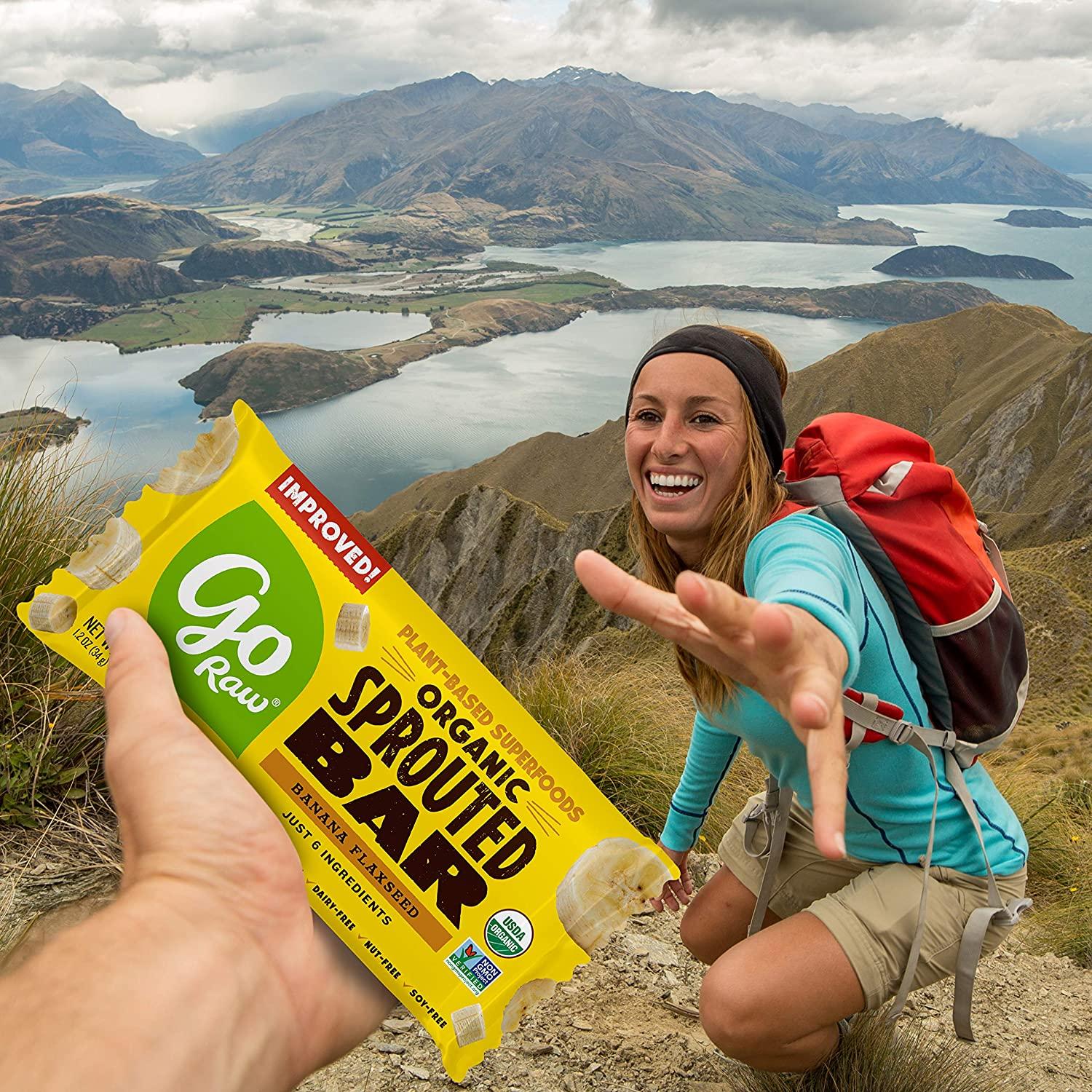 Go Raw Seed Bars, Banana Flaxseed Gluten Free Snacks Vegan