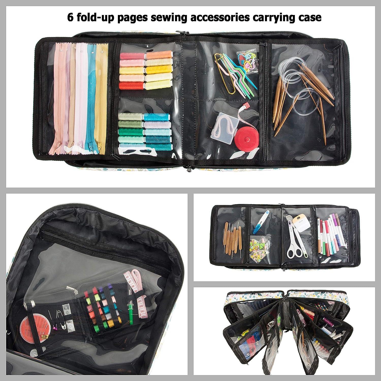 PACMAXI Sewing Accessories Storage Bag Knitting Craft Tools and