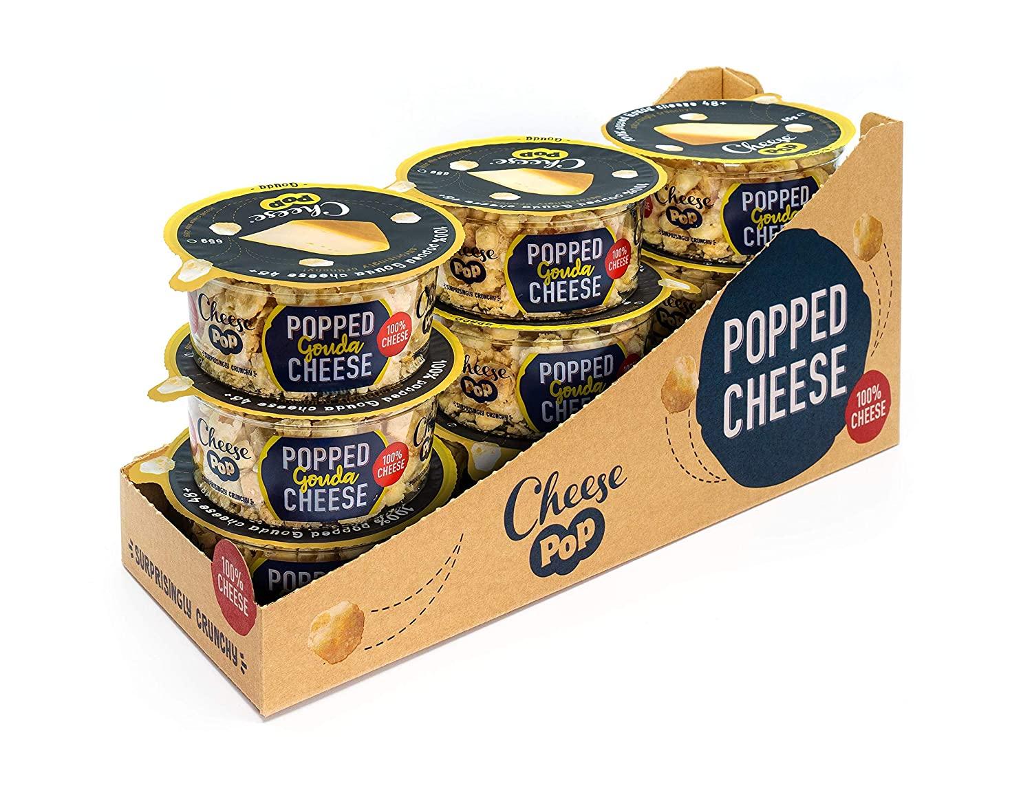 Cheesepop popped cheese snack (9x cup 65g) 100 Gouda cheesesurprisingly crunchy! clean
