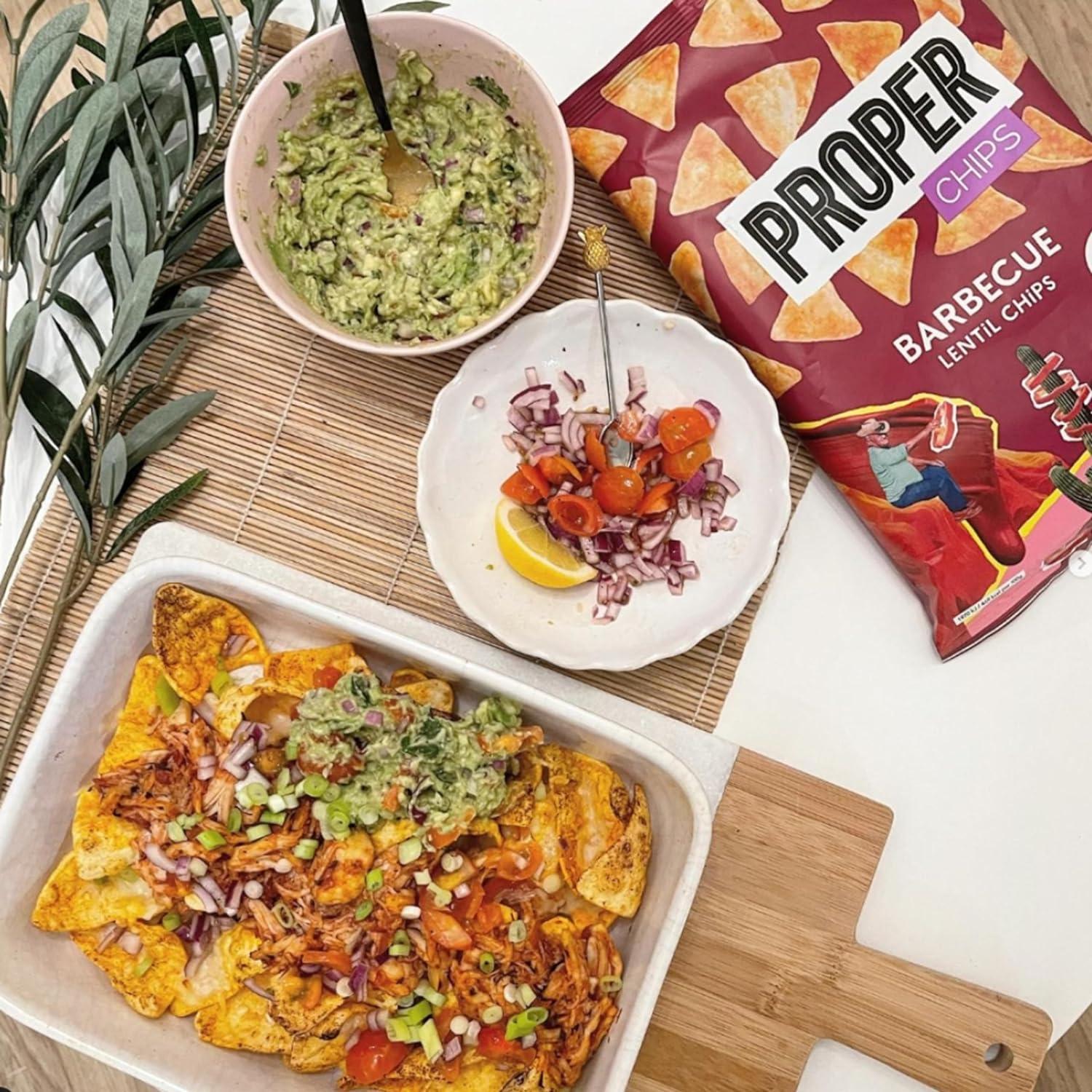 Gluten Free Lentil Crisps Multipack Pack of 2 x 32 Vegan Proper Chips