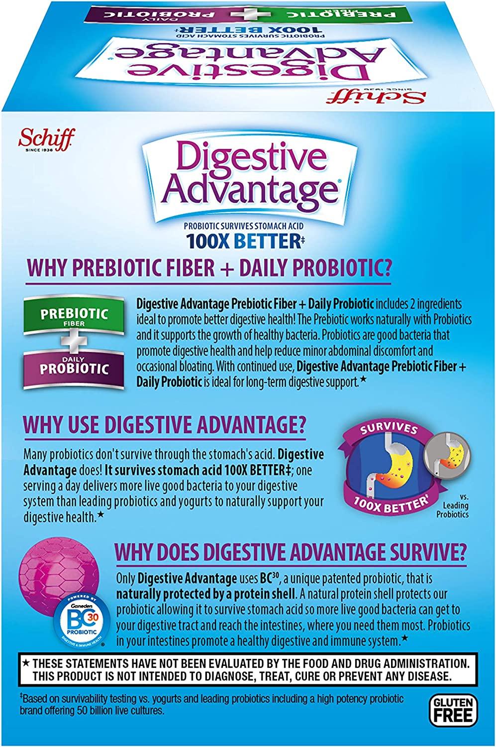 Schiff Digestive Advantage Prebiotic Fiber + Daily
