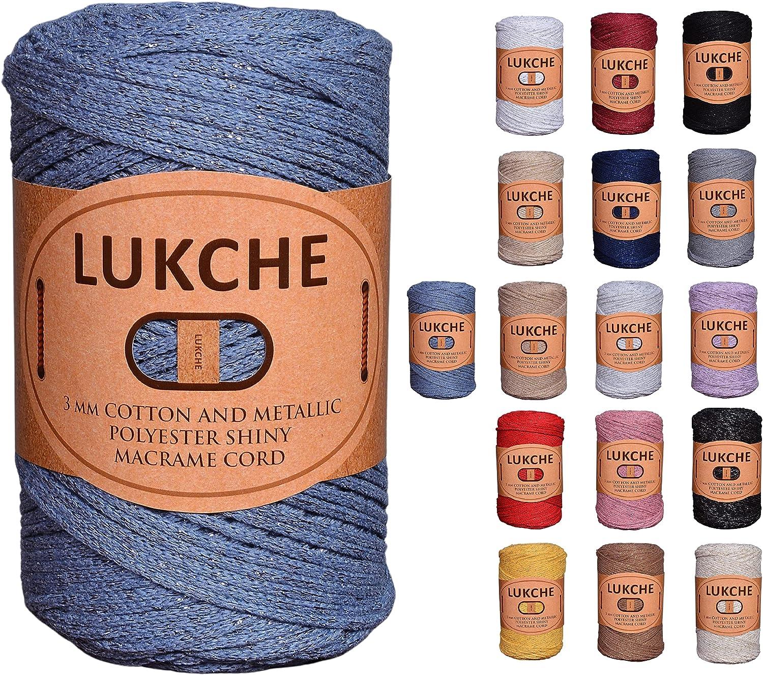 Lukche 1.5-2mm Polyester Macrame Cord 2 Skein (2x153 Yards) 100%  Polypropylene Premium Macrame Rope, Colorful Yarn Crochet Macrame Bag Craft  for Wall Hangers, Bags, Bottom Plates, Carpets (2 Smoked) - Yahoo Shopping