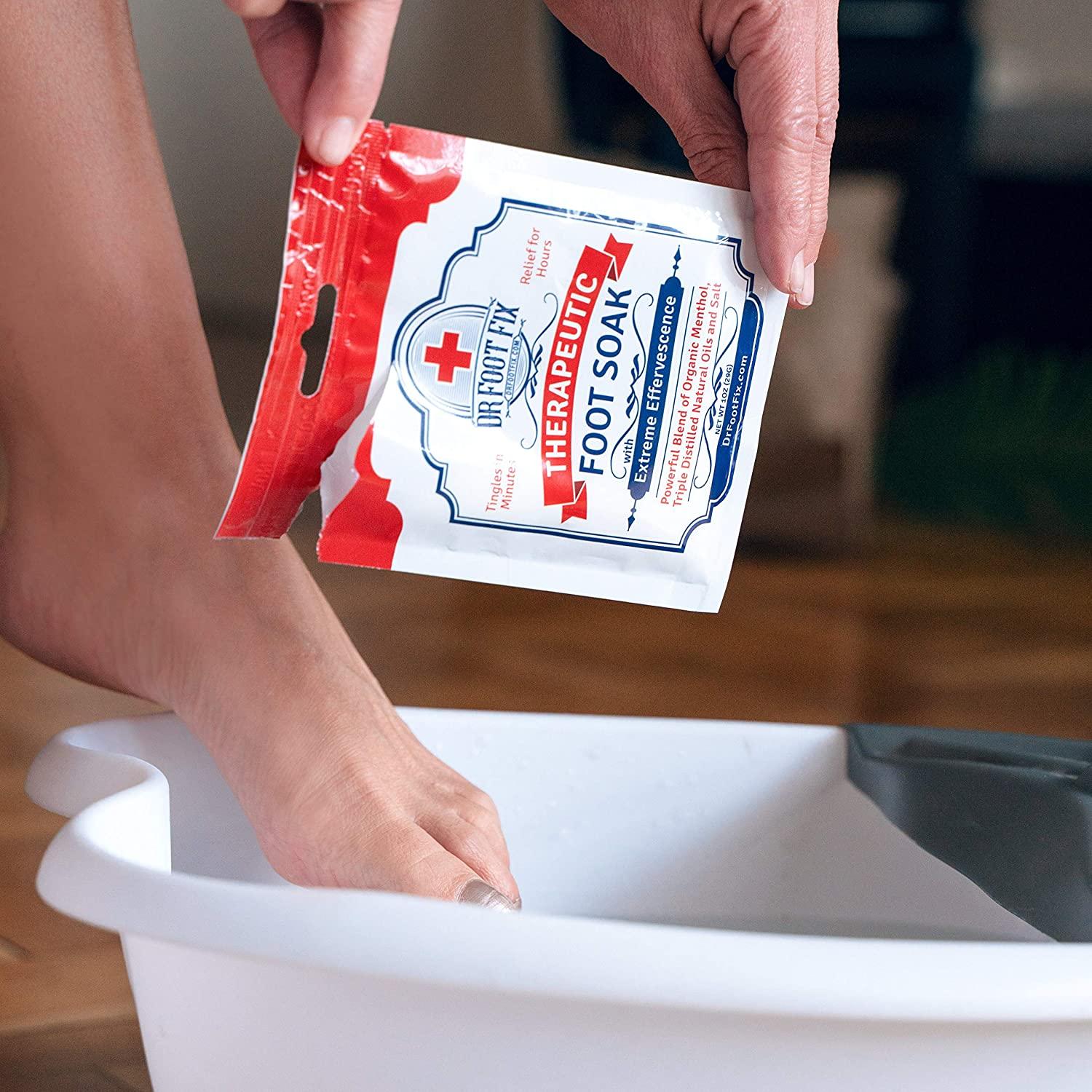 Dr Foot Fix Therapeutic Foot Soak with All Natural Tea Tree, Peppermint