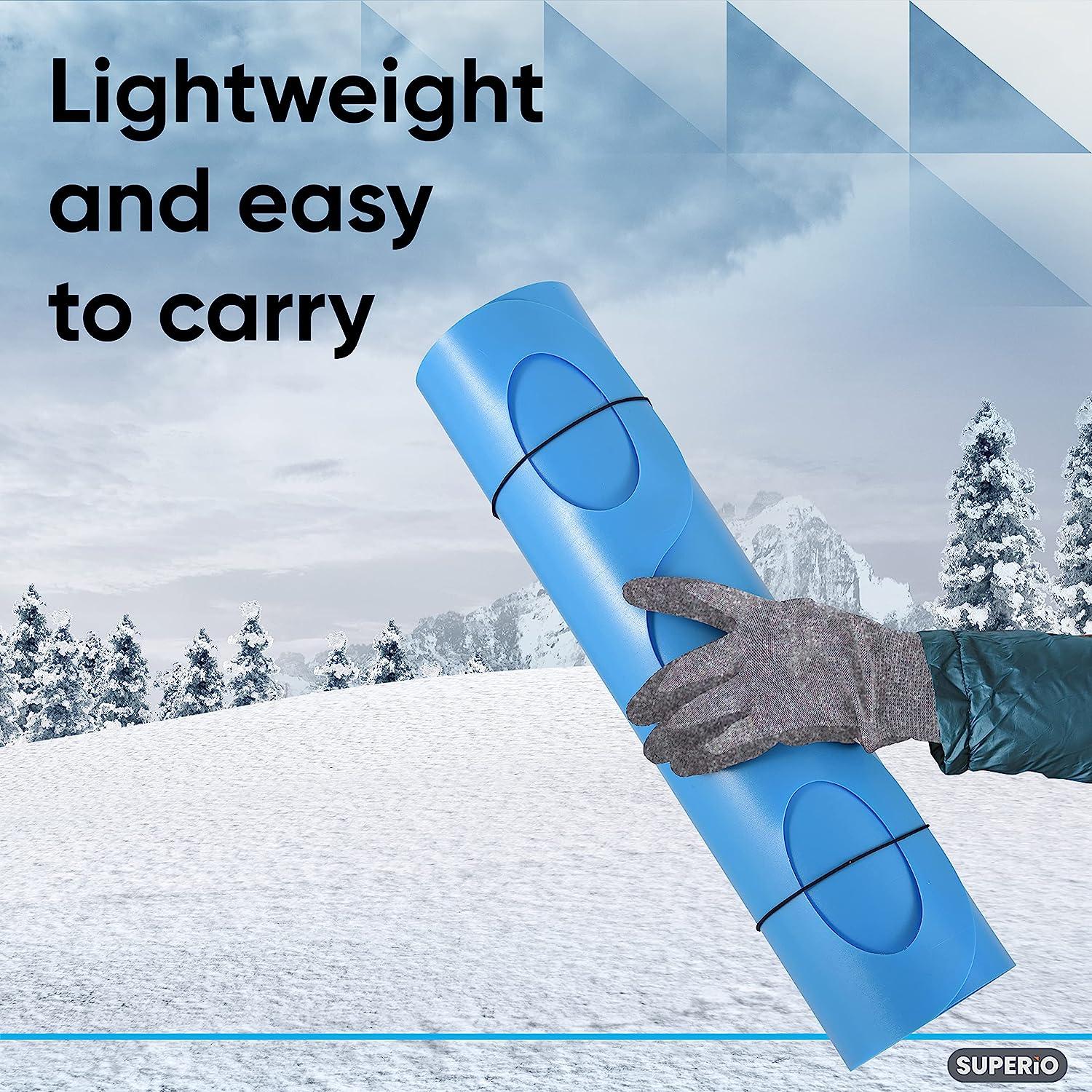 Superio Snow Slider Mat, Flexible Snow Sled Flying Carpet, Roll up