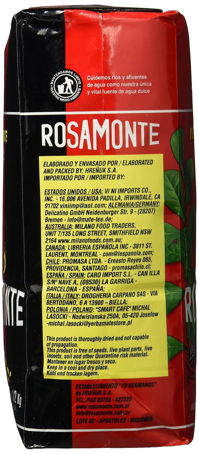 Buy Rosamonte Mate Tea 500g - Authentic Argentine Herbal Tea ...
