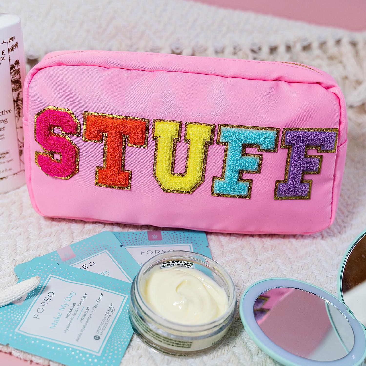 Aesthetic Preppy Pink Patched Fanny Pack!