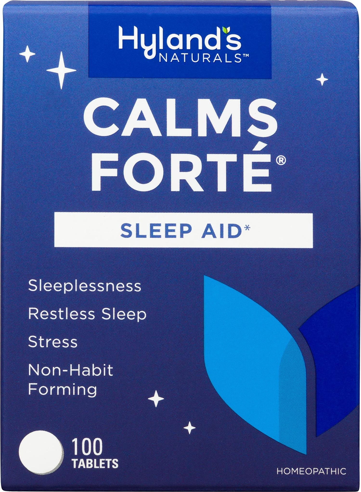 Hyland's Naturals Calms Forte Tablets, Natural Relief of Nervous ...
