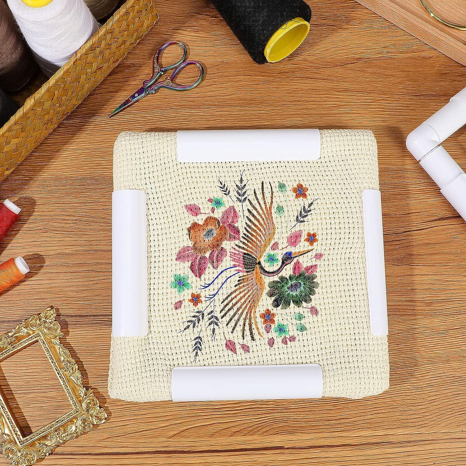 Square Shape Embroidery Frame DIY Craft Cross Stitch Needlework Sewing Hoop
