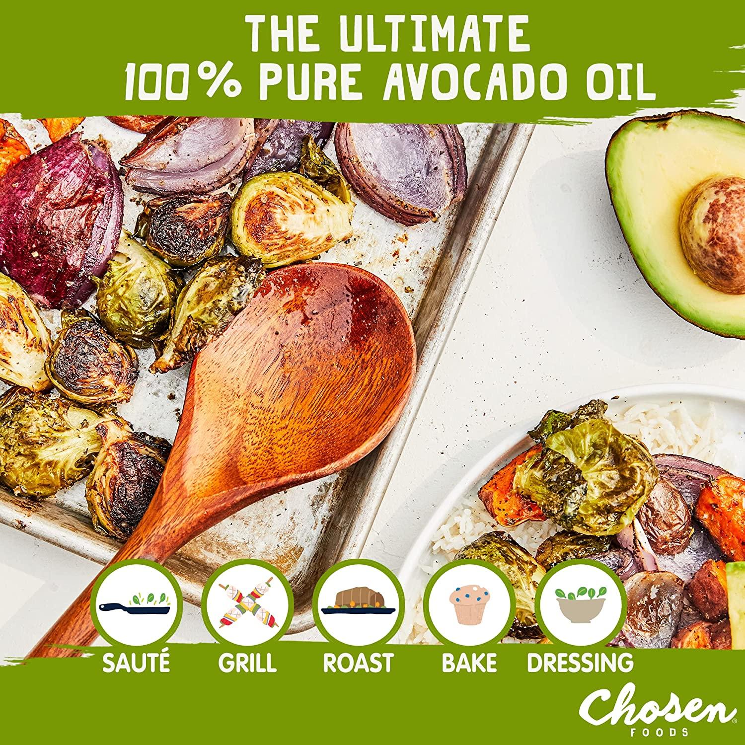 Chosen Foods 100 Pure Avocado Oil, Keto and Paleo Diet Friendly