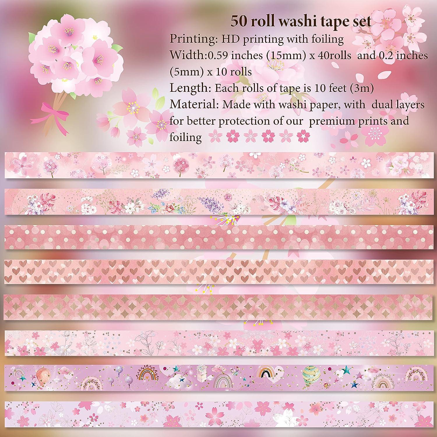  slapaflife Cute Washi Tape Set 50 Rolls Kawaii Animals Gold  Foil Decorative Masking Tape for Scrapbook,Washi Tape for Journaling, Scrapbooking Supplies,Party Decorations,Bullet Journals : Arts, Crafts &  Sewing