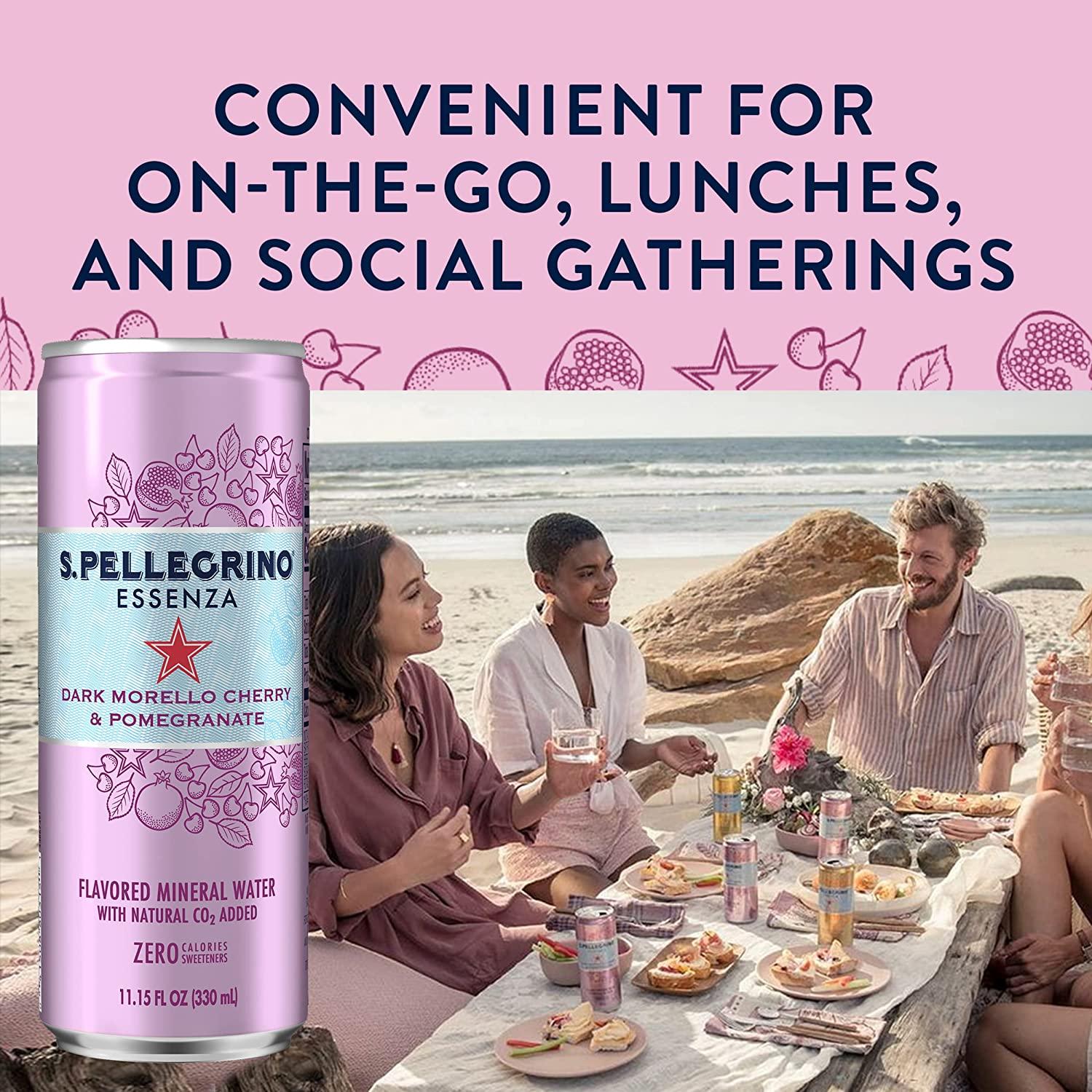 S.Pellegrino Essenza Dark Morello Cherry & Pomegranate Mineral