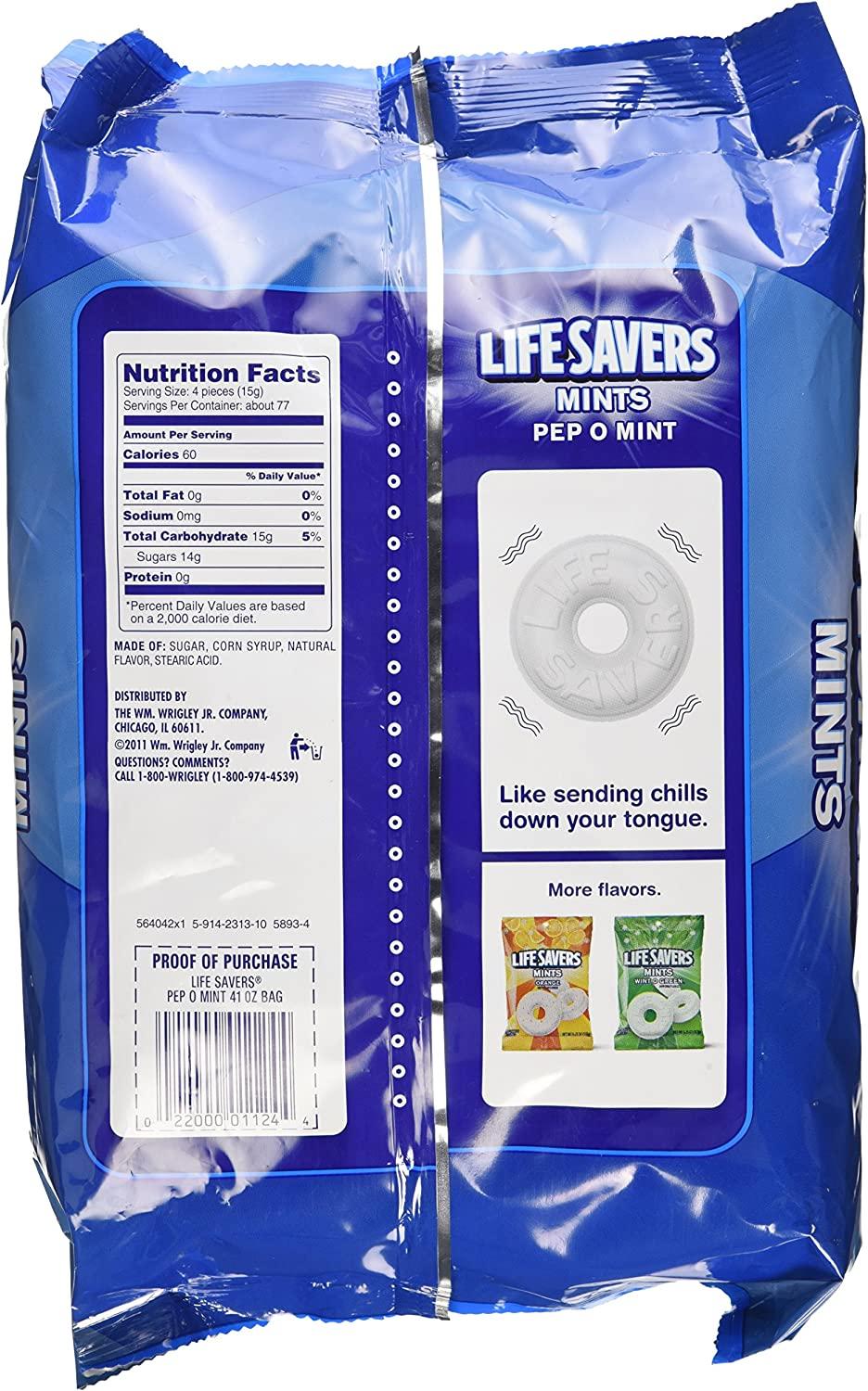 Lifesavers Peppermint Hard Candies 41 Ounce Bag Refreshing Mint Flavor