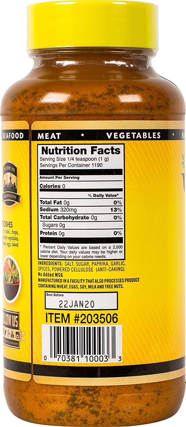 Johnny's Seasoning Salt, No Msg, 42 Oz