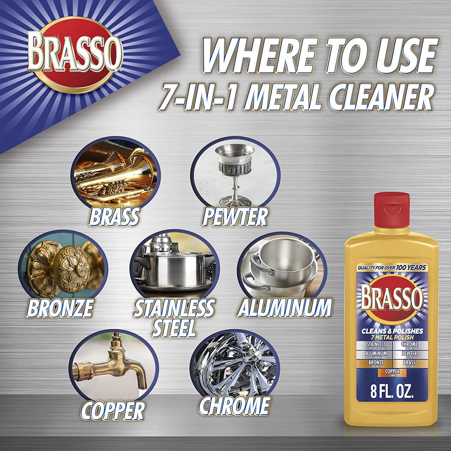 Brasso 2660089334 Metal Polish 8 Ounce: Brass & Copper Polishes  (026600893347-1)