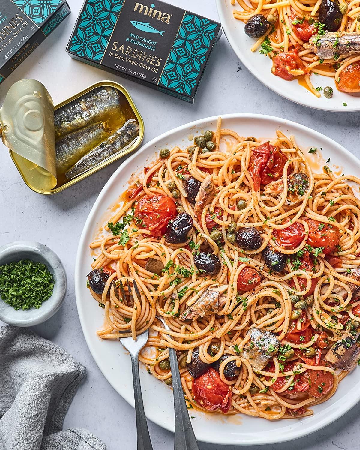 Mina WildCaught Gourmet Sardines in Extra Virgin Olive Oil Hand