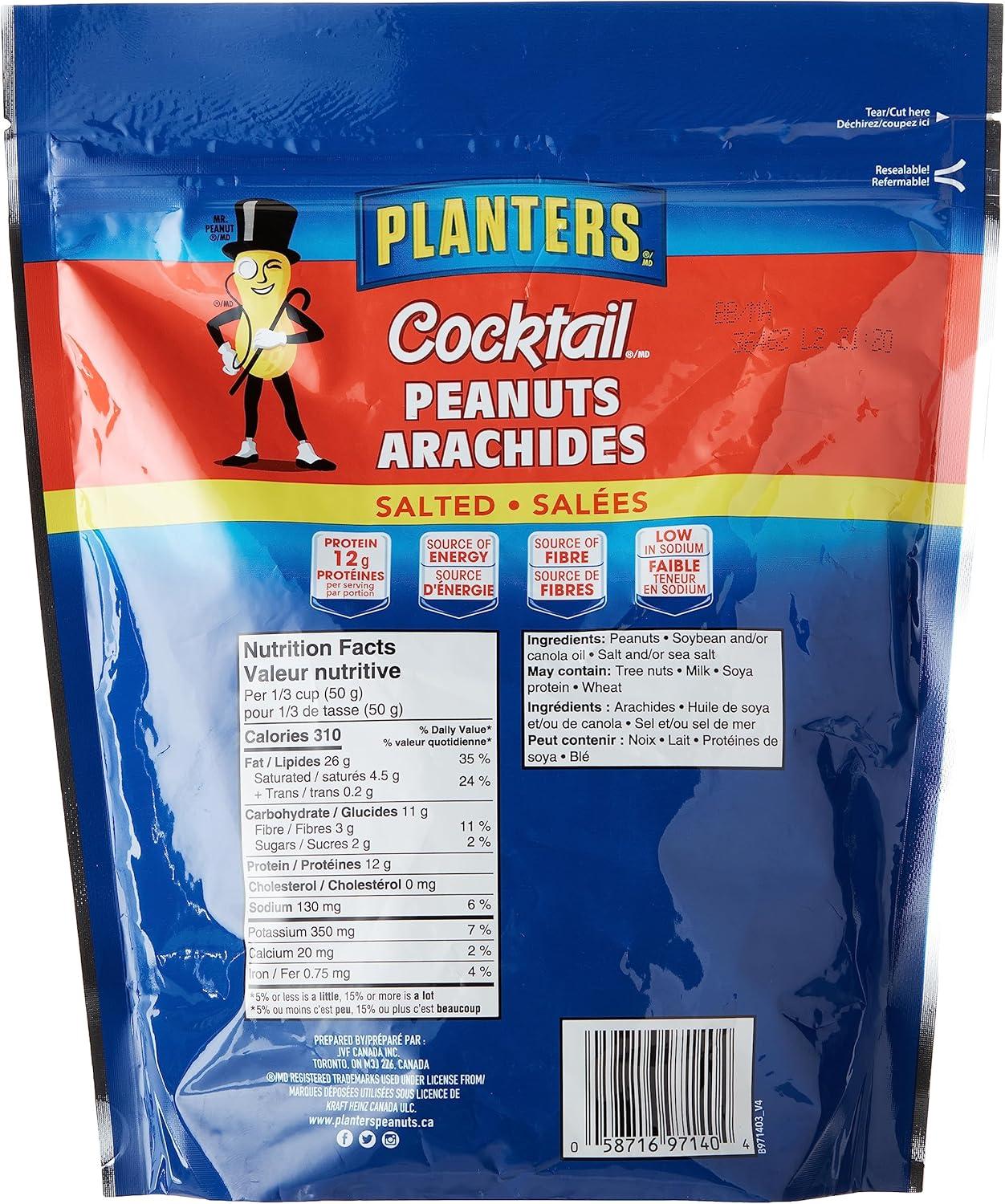 Planters Cocktail Peanuts Roasted Salted 600 Grams | Buy Now with Express  International Delivery | GoSupps.com
