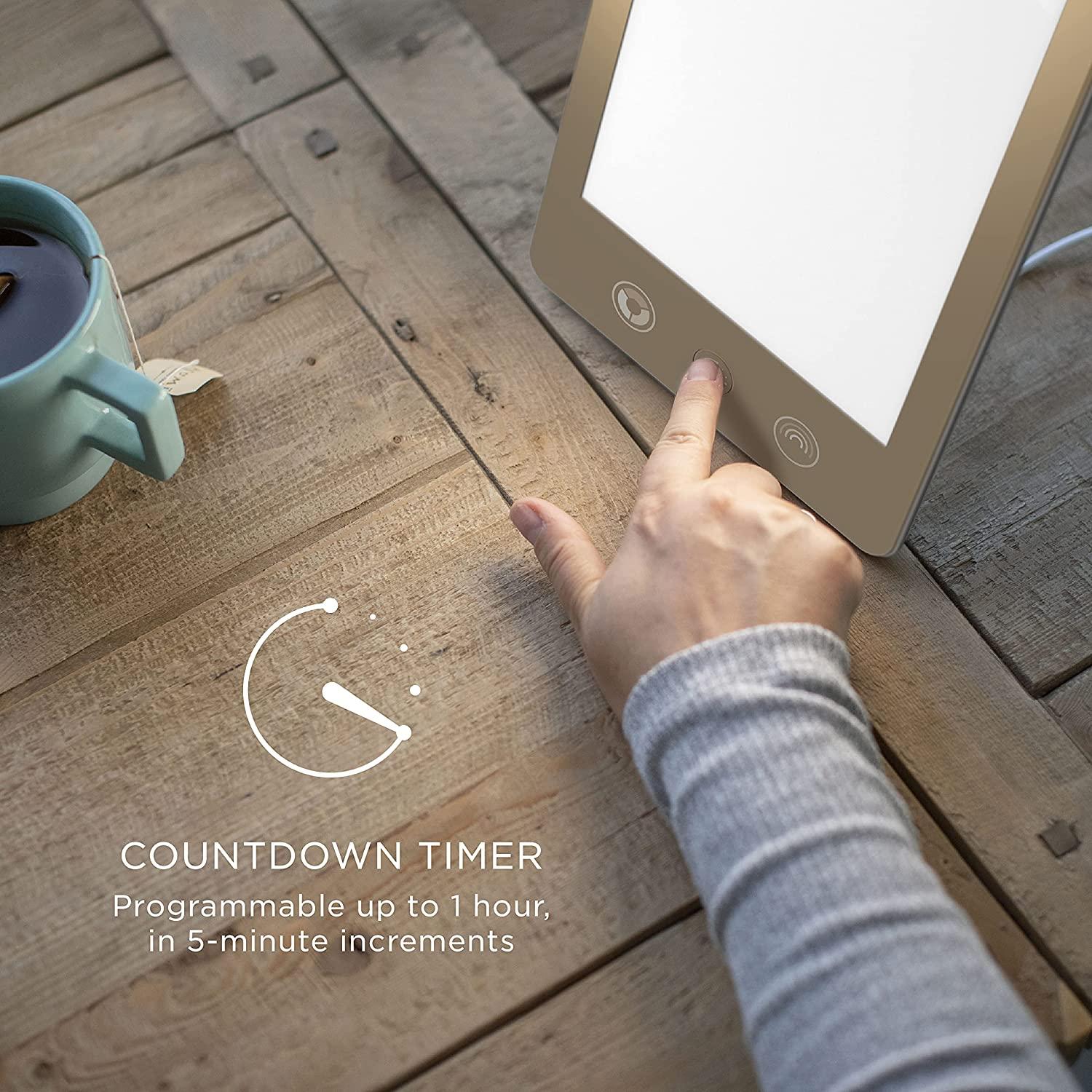 VeriluxÂ® HappyLightÂ® Luxe UVFree LED Therapy Lamp Bright White