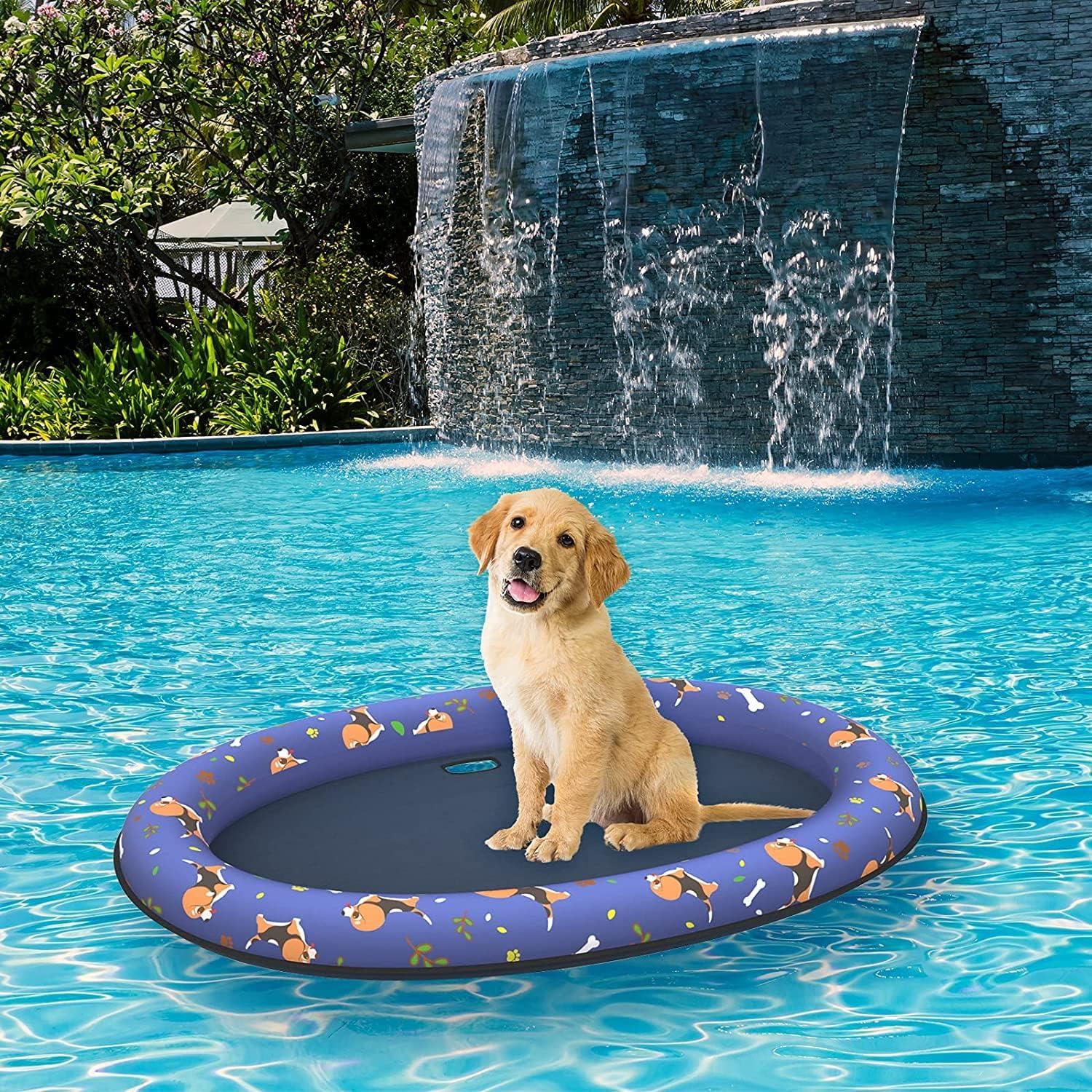 Pet Soft Dog Float Raft Inflatable Dog Swimming Float for Summer