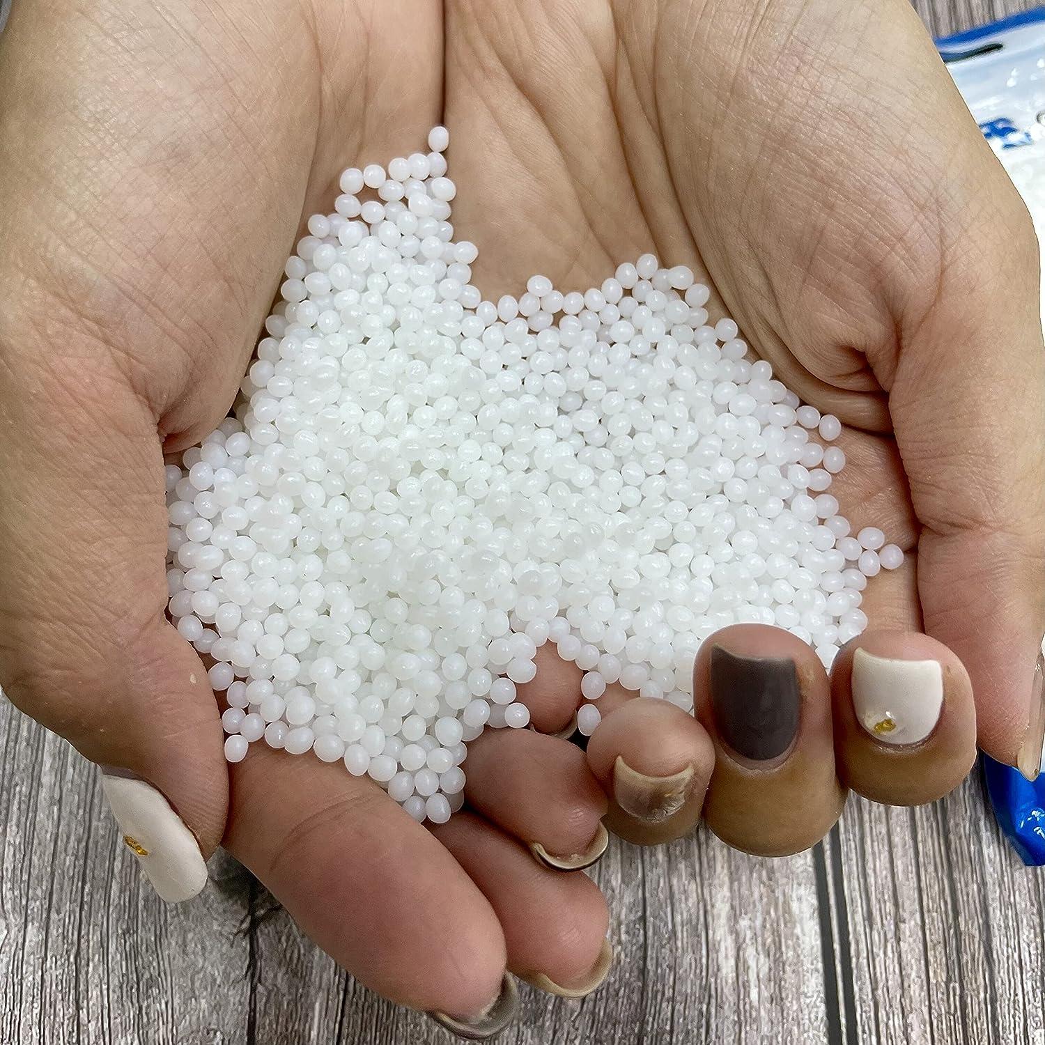 White Thermoplastic Beads, Plastic Pellets for Crafts, Cosplay