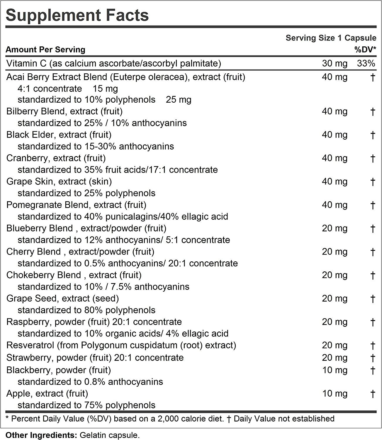 Andrew Lessman Fruit Full AntiOxidant Extracts 30 Capsules 14