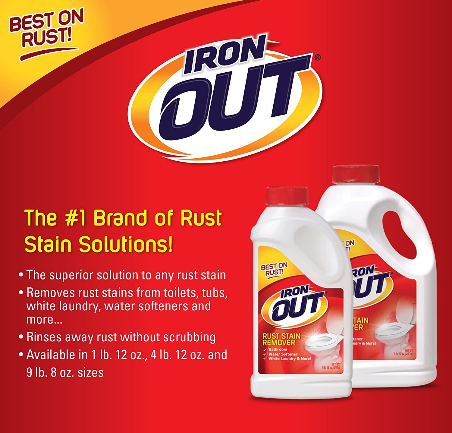 Iron OUT Powder Rust Stain Remover, Remove and Prevent Rust Stains in