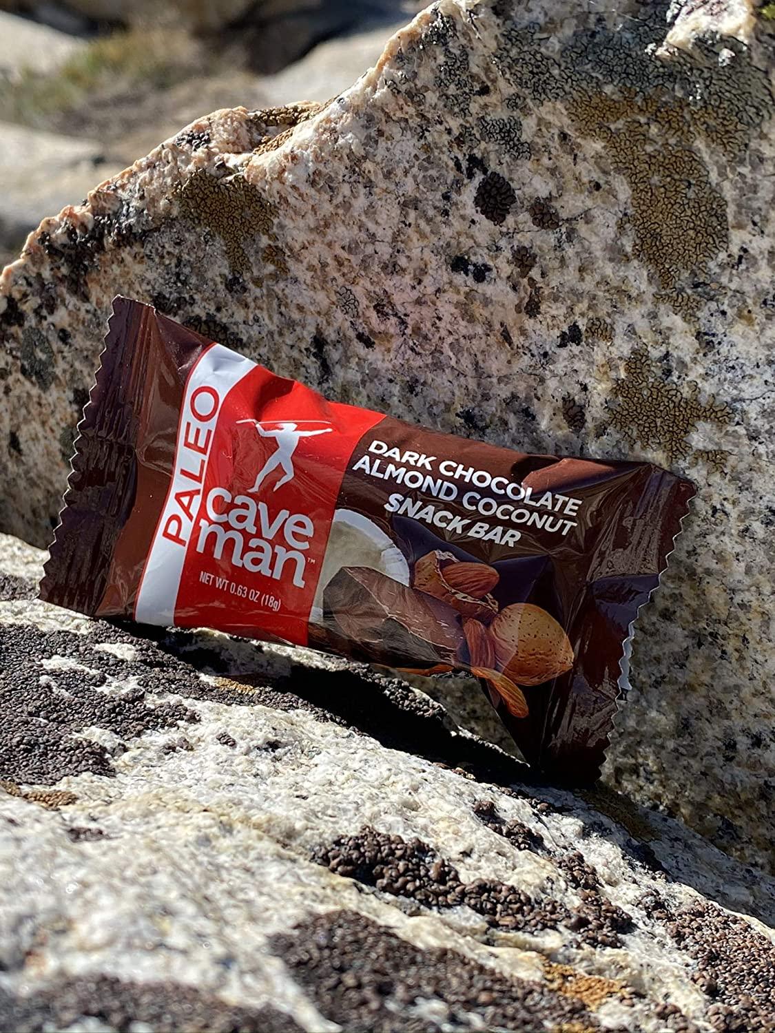 Caveman Foods Dark Chocolate Almond Coconut Mini Snack Bars, 30 Count