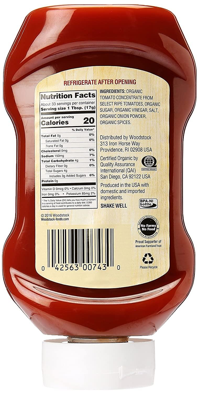 Woodstock Organic Tomato Ketchup, 20 oz