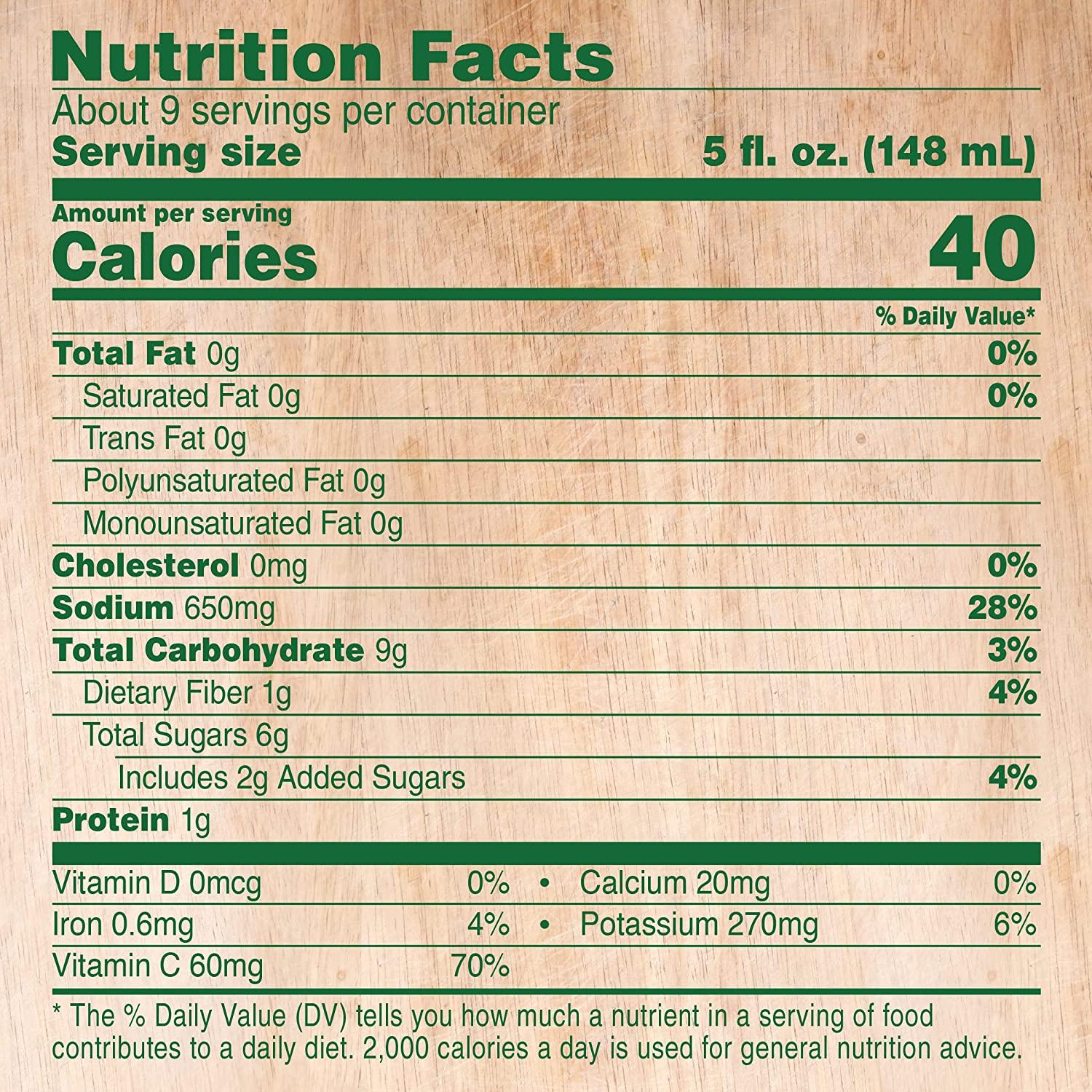 V8 Bloody Mary Mix, Vegetable Juice for Bloody Mary Cocktails, 46 FL OZ