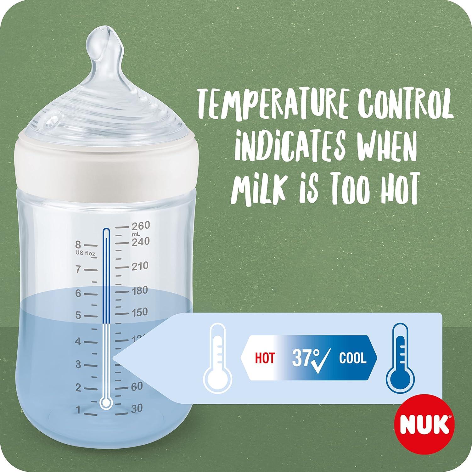 Kit d'allaitement NUK Nature Sense avec Temperature Control