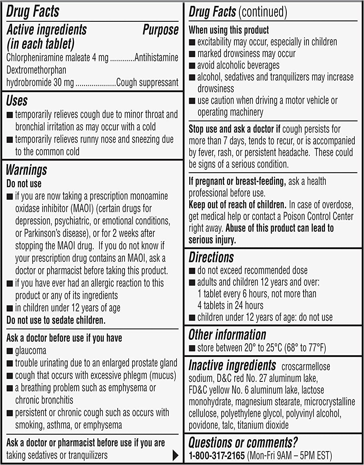 Coricidin HBP DecongestantFree Cough and Cold Medicine for