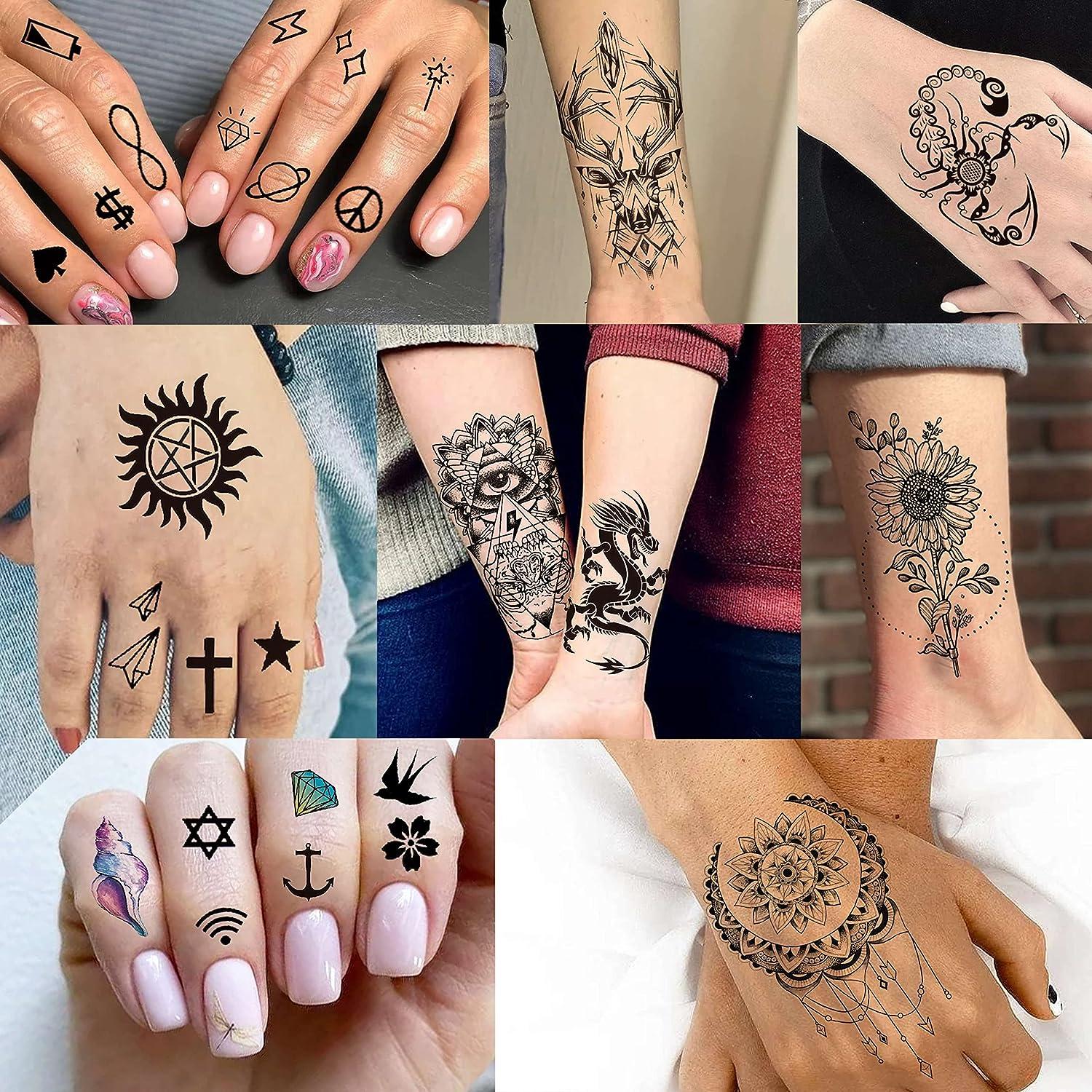 6Pcs Temporary Tattoo for Women, Fake Tattoo For Girl Face, Star Moon  Design Tattoo Sticker for Party | SHEIN USA