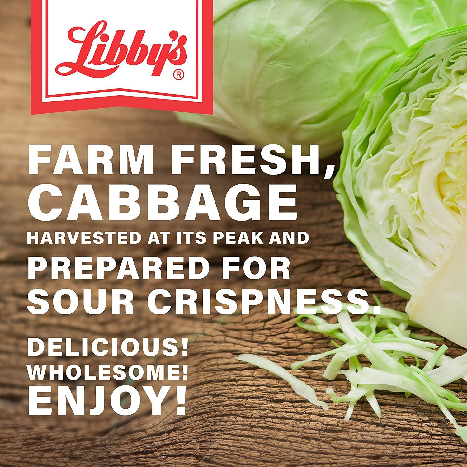 Libby's Crispy Sauerkraut Classic Barrel Aged TangySour Taste