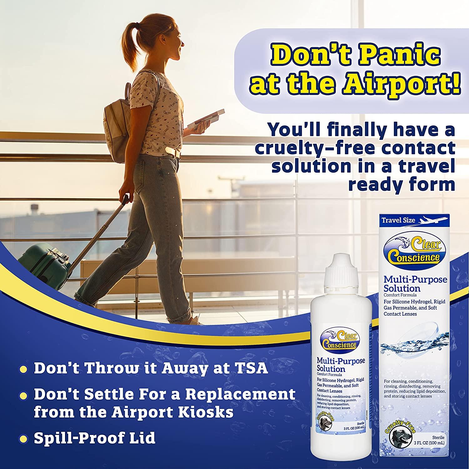 Clear Conscience MultiPurpose Contact Lenses Solution Travel Size