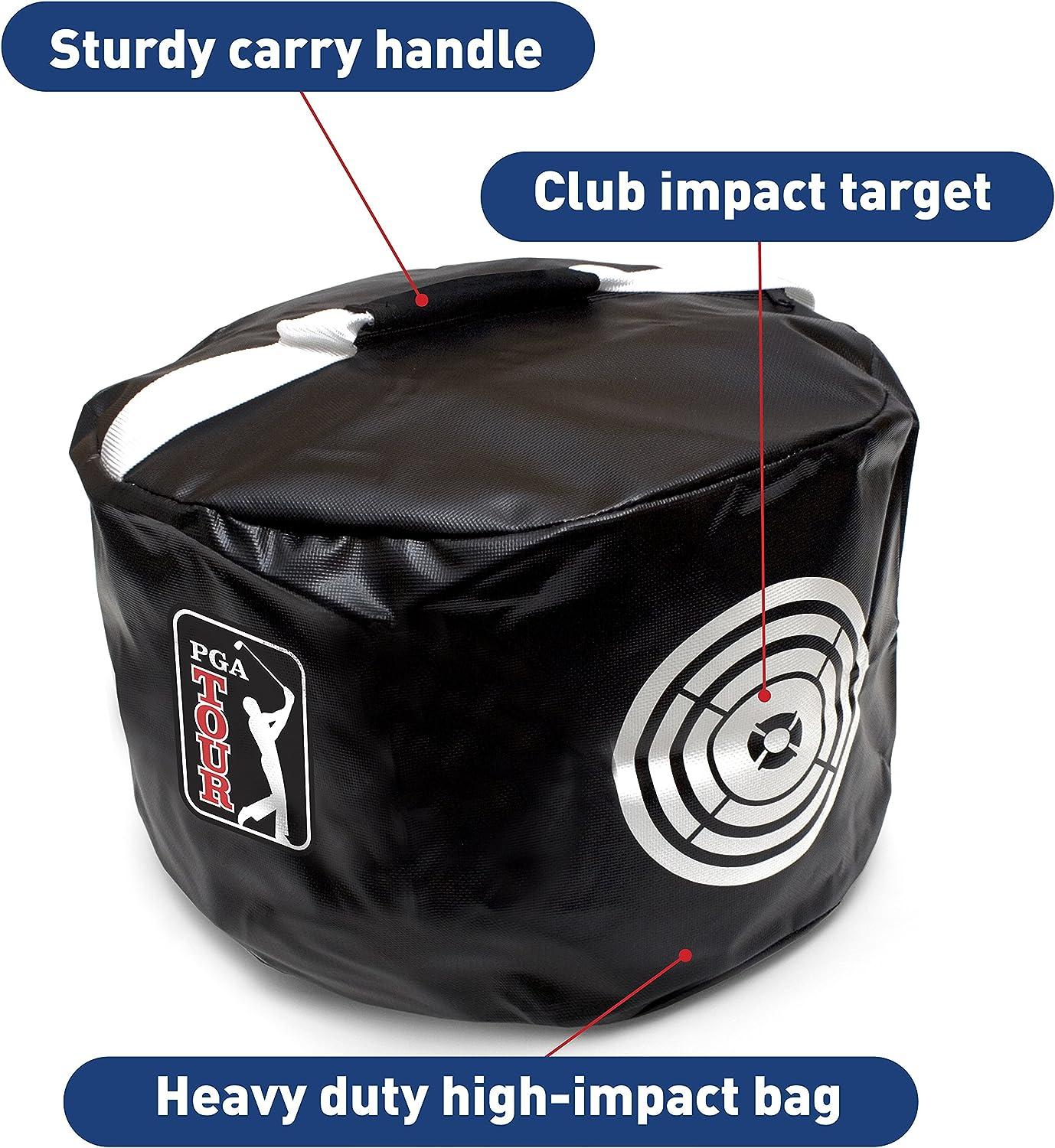 PGA TOUR Club Impact Golf Training Bag,Black