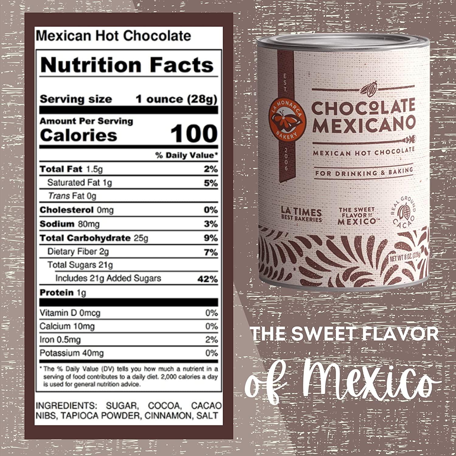 Mexican Hot Chocolate, 8 Ounce (Pack of 2), Authentic Mexican Style Hot Chocolate Mix with