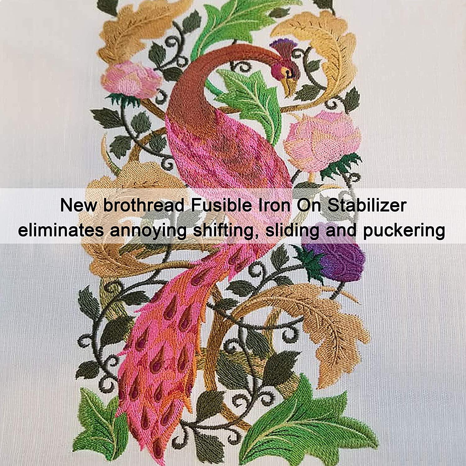 New brothread Fusible Iron on Tear Away Machine Embroidery Stabilizer