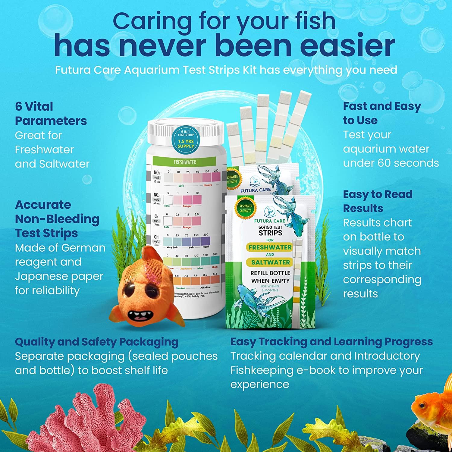 6 in 1 Aquarium Test Strips Our Accurate Aquarium Water Test Kit