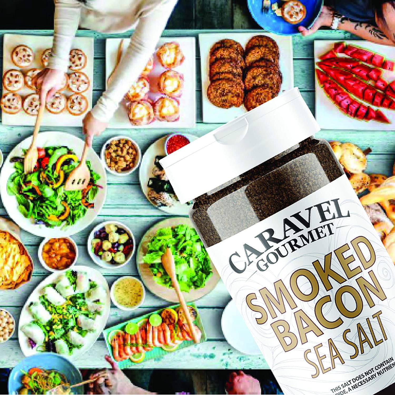 SMOKED BACON SEA SALT SHAKER All Natural Seasoning Salt for Popcorn