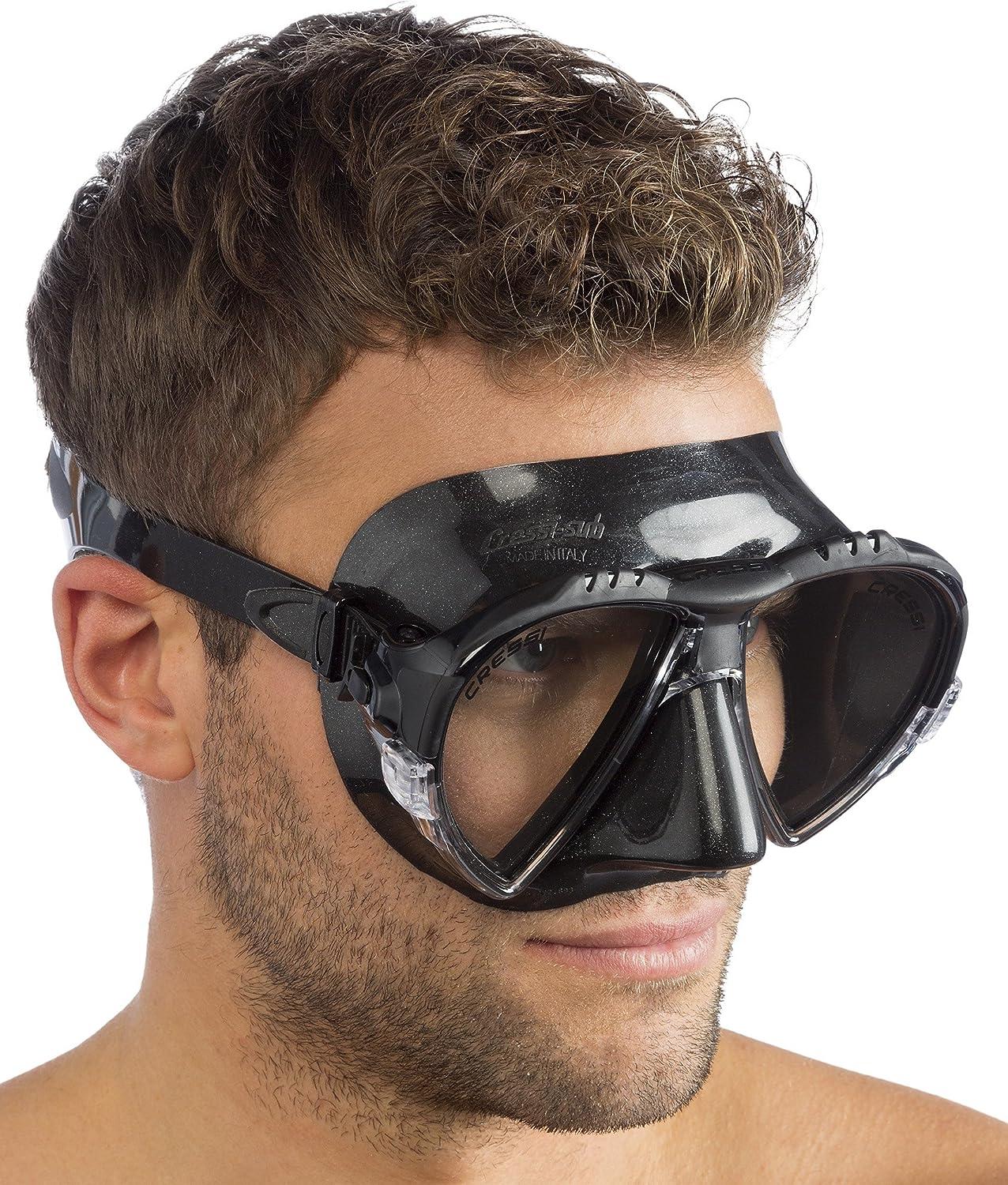 Cressi Matrix Premium Scuba Snorkel Dive Mask with Case (also with