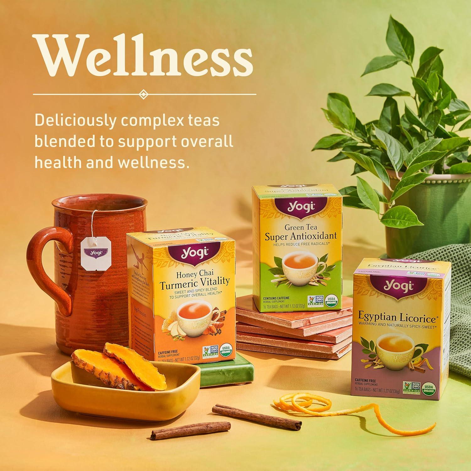 Yogi Tea Energy Tea Variety Pack - 16 Tea Bags per Pack (3 Packs) - Organic  Tea Sampler - Includes Raspberry Passion Perfect Energy, Sweet Tangerine