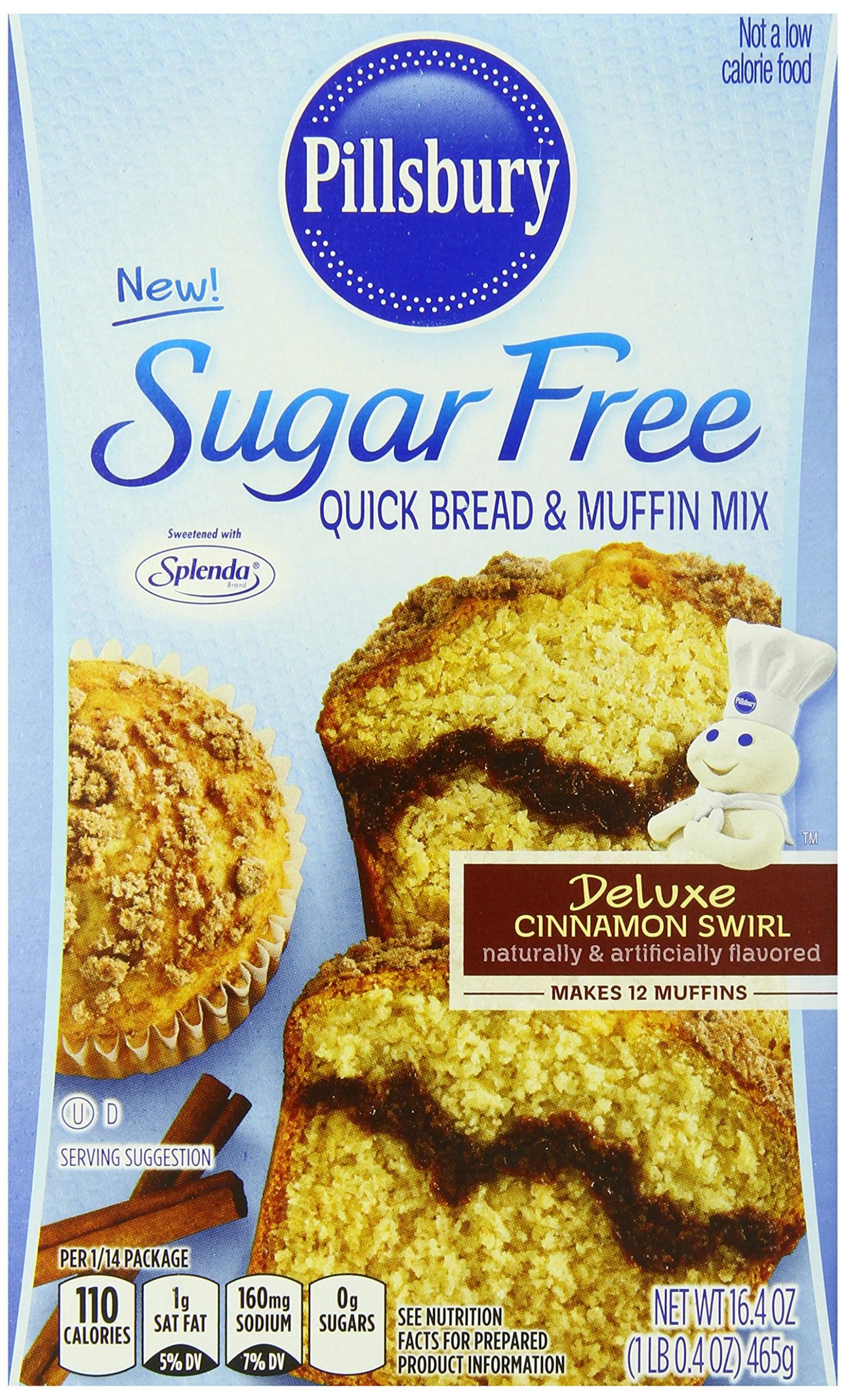 Pillsbury Sugar Free Cinnamon Swirl Flavored Quick Bread and Muffin Mix