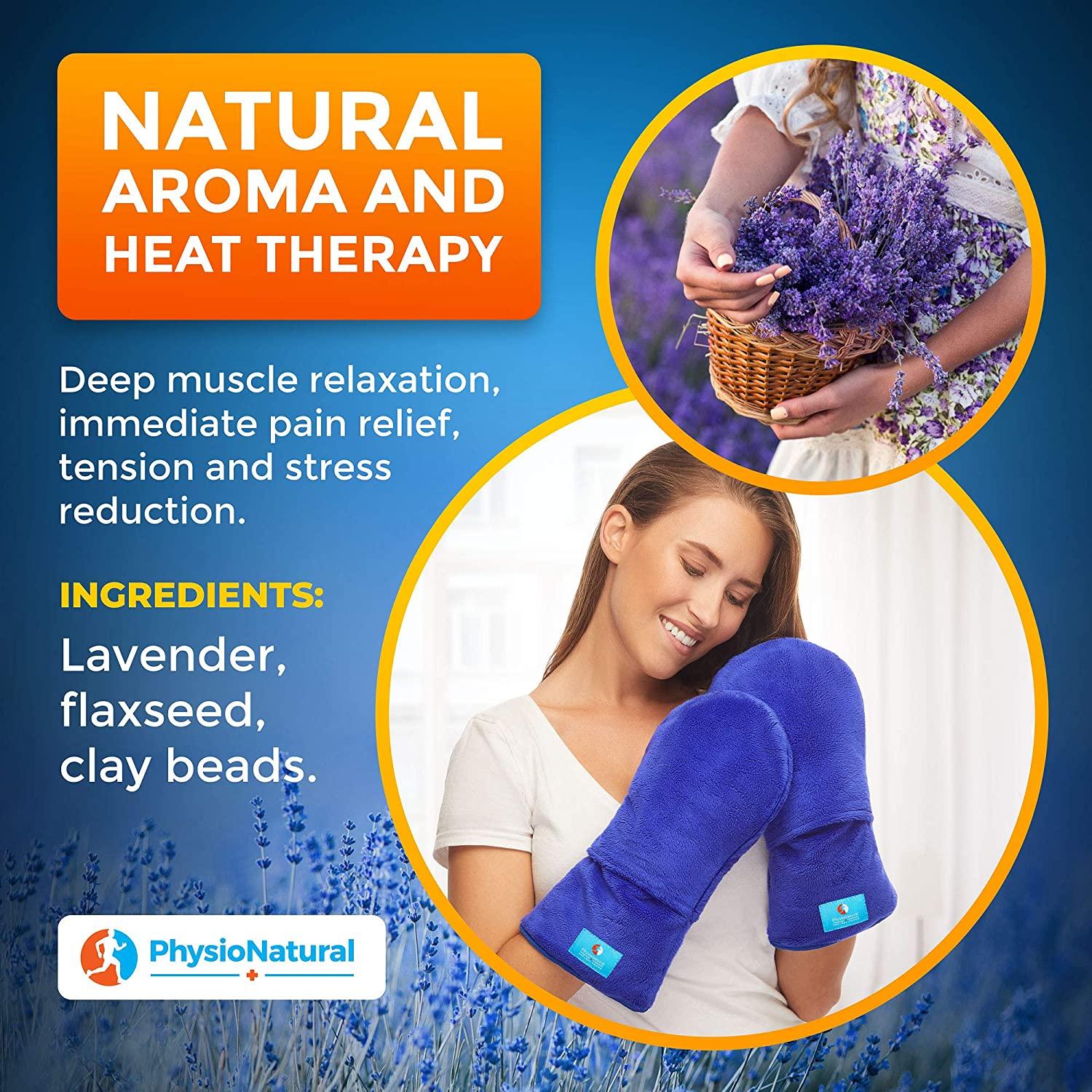 Microwavable Therapy Mittens with FlaxseedMoist Heat Therapy Relief for