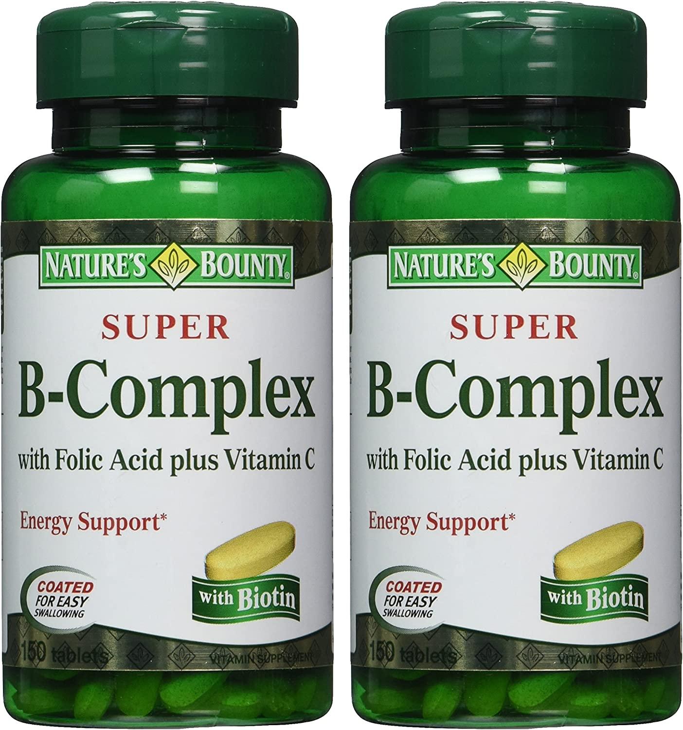 Nature's Bounty Super with Folic Acid Plus Vitamin C, 300
